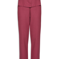Calça Feminina Linho Botões Frente - Rosa