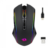Mouse Gamer Redragon Ranger Lite RGB 9 Botões Wireless - Preto