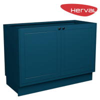 Balcão de Cozinha 2 Portas Herval Liz, Azul 120 cm