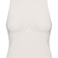 Top Nadador Tricot Ribana - Bege