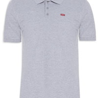 Polo Masculina Levi´s Housemark Classic Fit HM Com Logo - Cinza