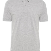 Polo Masculina Piquet Stretch Básica - Cinza