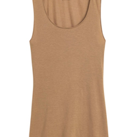 Blusa De Alças Largas Em Modal Cashmere Ultralight - Bege