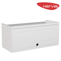 Armário Aéreo de Cozinha 1 Porta Herval Liz, Branco 80 cm