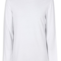 Camiseta De Manga Comprida De Algodão Supima® - Branco