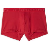 Boxer De Microfibra Com Logotipo - Vermelho