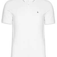 Polo Masculina Piquet Friso New - Branco
