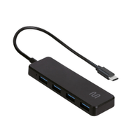 Hub Multilaser AC445 USB Tipo-C 4 Portas Tipo-A - Preto