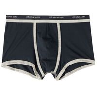 Cueca Boxer Em Algodão Supima Natural Fresh Com Logotipo - Azul