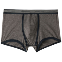 Cueca Boxer Em Algodão Supima Natural Fresh Com Logotipo - Cinza