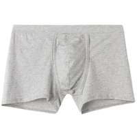 Cueca Boxer Em Algodão Supima Natural Fresh - Cinza