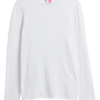 Camiseta De Manga Comprida De Modal Cashmere - Branco