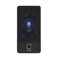 Controle de Acesso Facial Hikvision LCD 4,3 2MP Touch Screen C/ Biometria - DS-K1T342MFWX