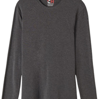 Camiseta De Manga Comprida De Modal Cashmere - Cinza