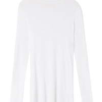 Blusa Manga Comprida Gola Alta Com Cashmere - Branco