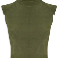 Blusa Feminina Tricot Classic Canelado - Verde
