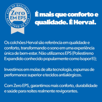Colchão Solteiro Herval Espuma D20 Flora, 12x88x188 cm