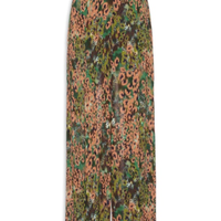 Calça Feminina Ampla Onça Camuflada - Verde