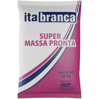 Argamassa Super Massa Pronta Itabranca Externo e Interno, Cinza, 20 Kg