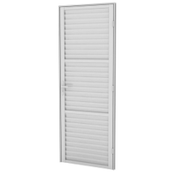Kit Porta Externa Ramassol Cristal Alumínio, Abertura à Direita, 210 x 80 cm
