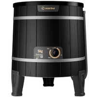 Tanquinho Máquina de Lavar Roupas Wanke Tradicional 5Kg Semi-Automática, Preto - 220 Volts