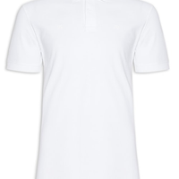 Polo Masculina Piquet Stretch Básica - Branco