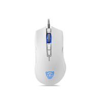 Mouse Gamer Motospeed V70 White 6400DPI USB Design 7D Branco