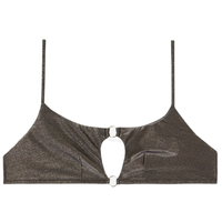 Parte De Cima De Bíquini Top Cut Out Costume Hollywood - Marrom