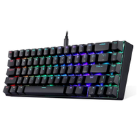 Teclado Mecânico Motospeed Switch Vermelho RGB Preto