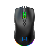 Mouse Gamer Multi Warrior Rush RGB 12000DPI 7 Botões Pixart 3327 Preto - MO392