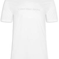 Camiseta Masculina Embossed - Branco