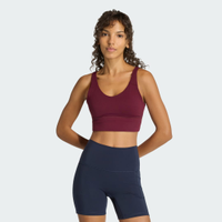 Top Esportivo Suporte Leve Três Listras Studio All Me Mulher adidas