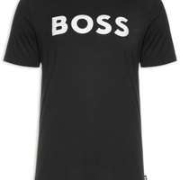 Camiseta Masculina Manga Curta Estampada Tiburt - Preto