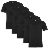 Kit De Camisetas Masculinas 5 peças - Preto
