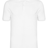 Polo Masculina Lhama Malha Piquet - Branco