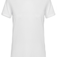 Camiseta Feminina Manga Curta Lisa - Branco