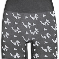 Short Feminino Sem Costura Jacquard - Preto