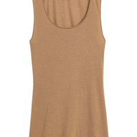 Blusa De Alças Largas Em Modal Cashmere Ultralight - Bege
