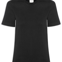 Camiseta Feminina Lisa Manga Curta - Preto