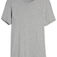 Camiseta De Manga Curta Gola De Algodao Supima® - Cinza
