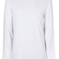 Camiseta De Manga Comprida De Algodão Supima® - Branco