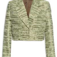 Jaqueta Feminina Jacquard - Dourado