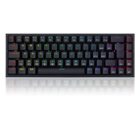 Teclado Mecânico Redragon Castor Switch Azul RGB C/Fio Preto