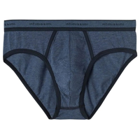 Cueca Em Algodão Supima® Elasticizado Com Logotipo - Azul