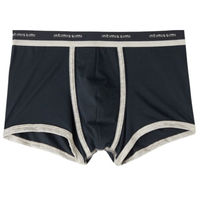 Cueca Boxer Em Algodão Supima Natural Fresh Com Logotipo - Azul