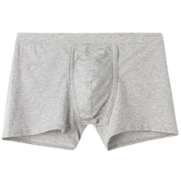 Cueca Boxer Em Algodão Supima Natural Fresh - Cinza