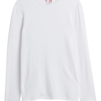 Camiseta De Manga Comprida De Modal Cashmere - Branco