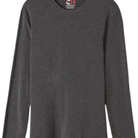 Camiseta De Manga Comprida De Modal Cashmere - Cinza