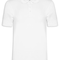 Camisa Polo Masculina Algodão Pima - Branco