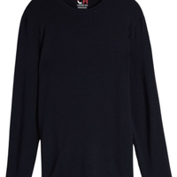 Camiseta De Manga Comprida De Modal Cashmere - Azul